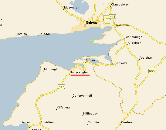 map Ballyvaughan